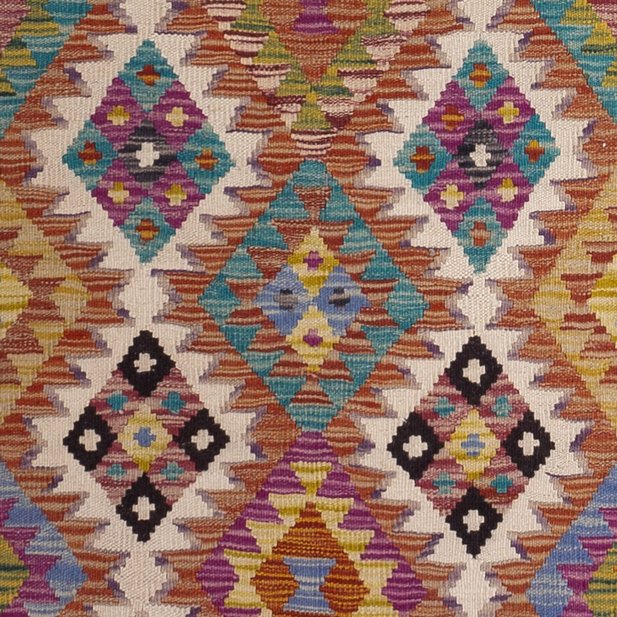 Runner Kelim Rug - Splash - 295 x 85 cm - multicolored