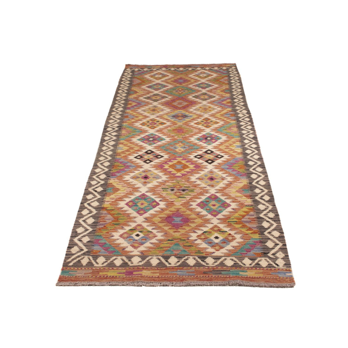 Runner Kelim Rug - Splash - 295 x 85 cm - multicolored