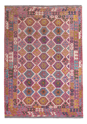 Kelim Rug - Splash - 254 x 177 cm - multicolored