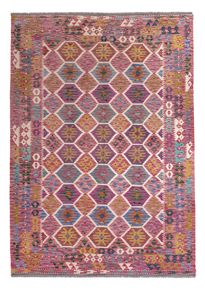 Kelim Rug - Splash - 254 x 177 cm - multicolored