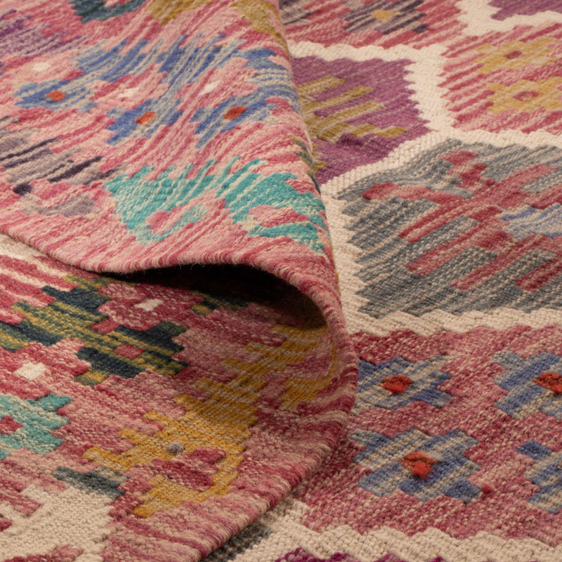 Kelim Rug - Splash - 254 x 177 cm - multicolored