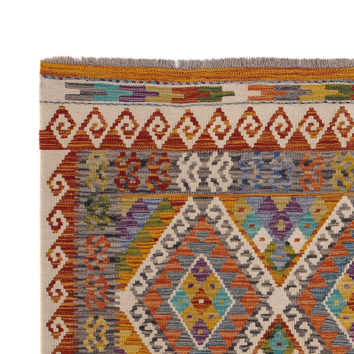 Kelim Rug - Splash - 246 x 153 cm - multicolored