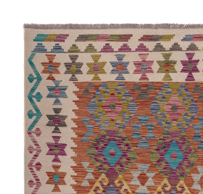 Kelim Rug - Splash - 253 x 203 cm - multicolored