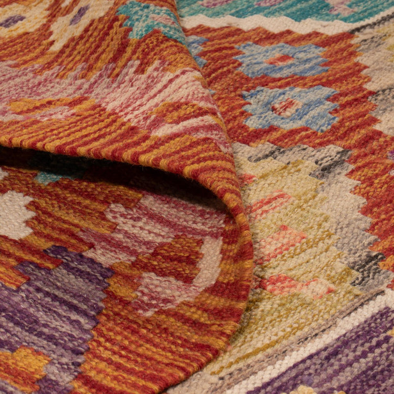 Kelim Rug - Splash - 247 x 201 cm - multicolored