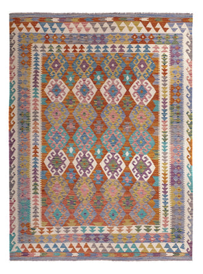 Kelim Rug - Splash - 256 x 198 cm - multicolored