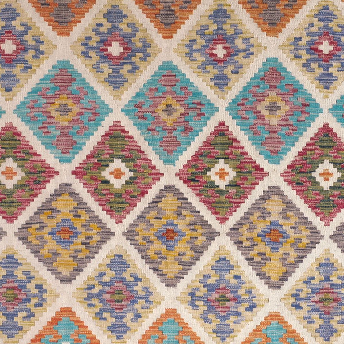 Kelim Rug - Splash - 246 x 206 cm - multicolored