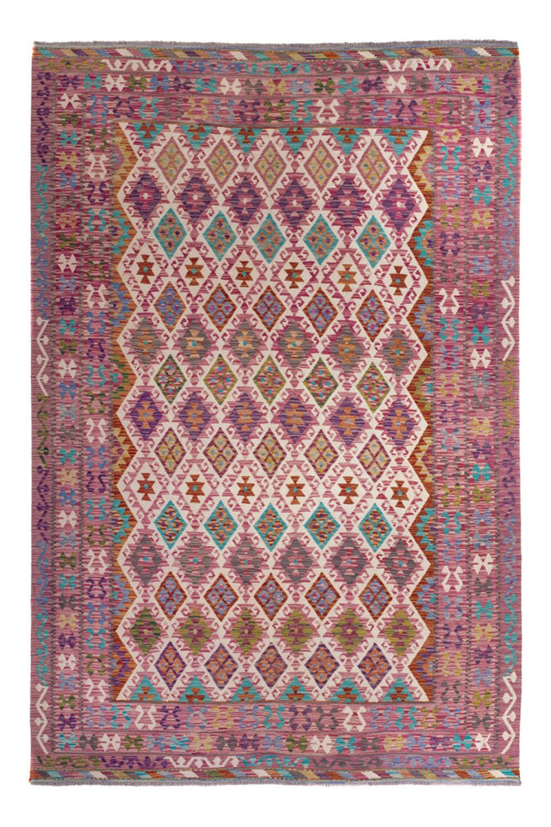 Kelim Rug - Splash - 308 x 215 cm - multicolored