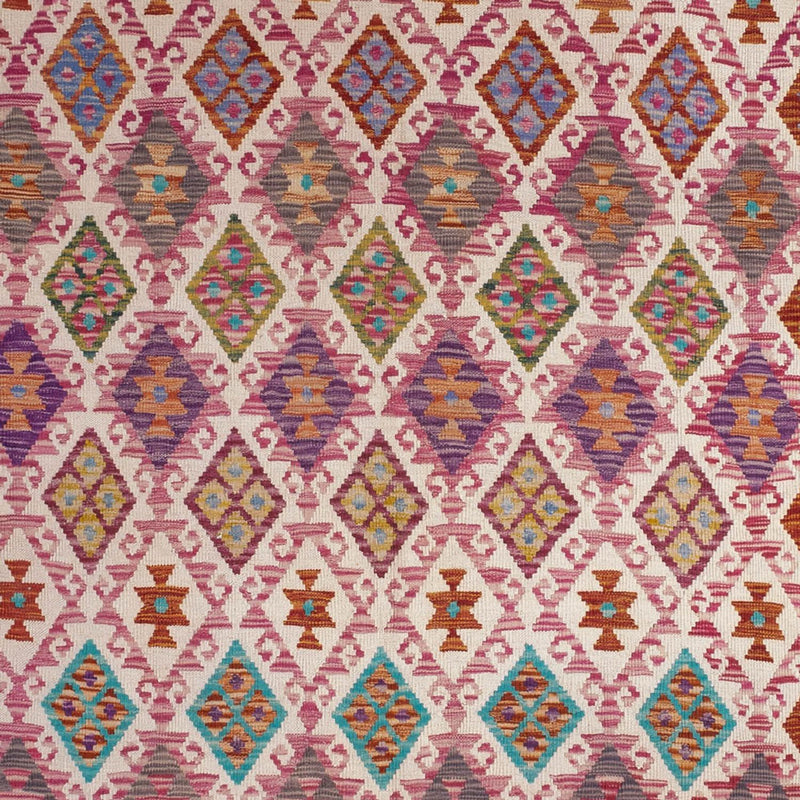 Kelim Rug - Splash - 308 x 215 cm - multicolored