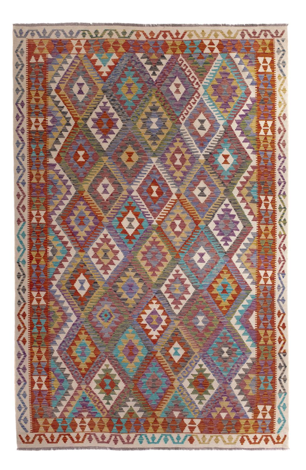 Kelim Rug - Splash - 299 x 200 cm - multicolored