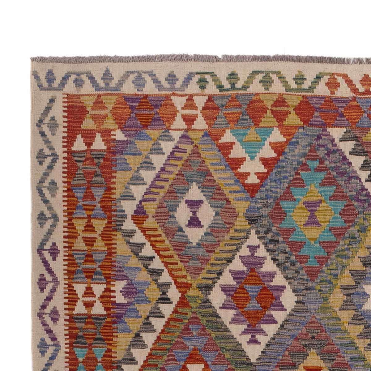 Kelim Rug - Splash - 299 x 200 cm - multicolored