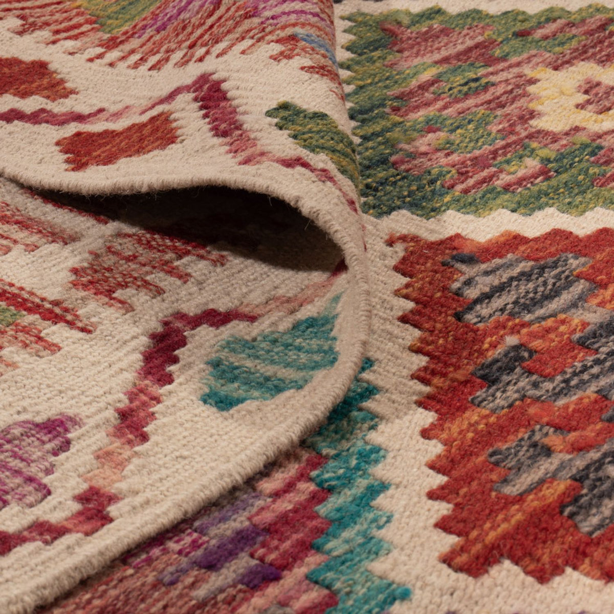 Kelim Rug - Splash - 285 x 206 cm - multicolored