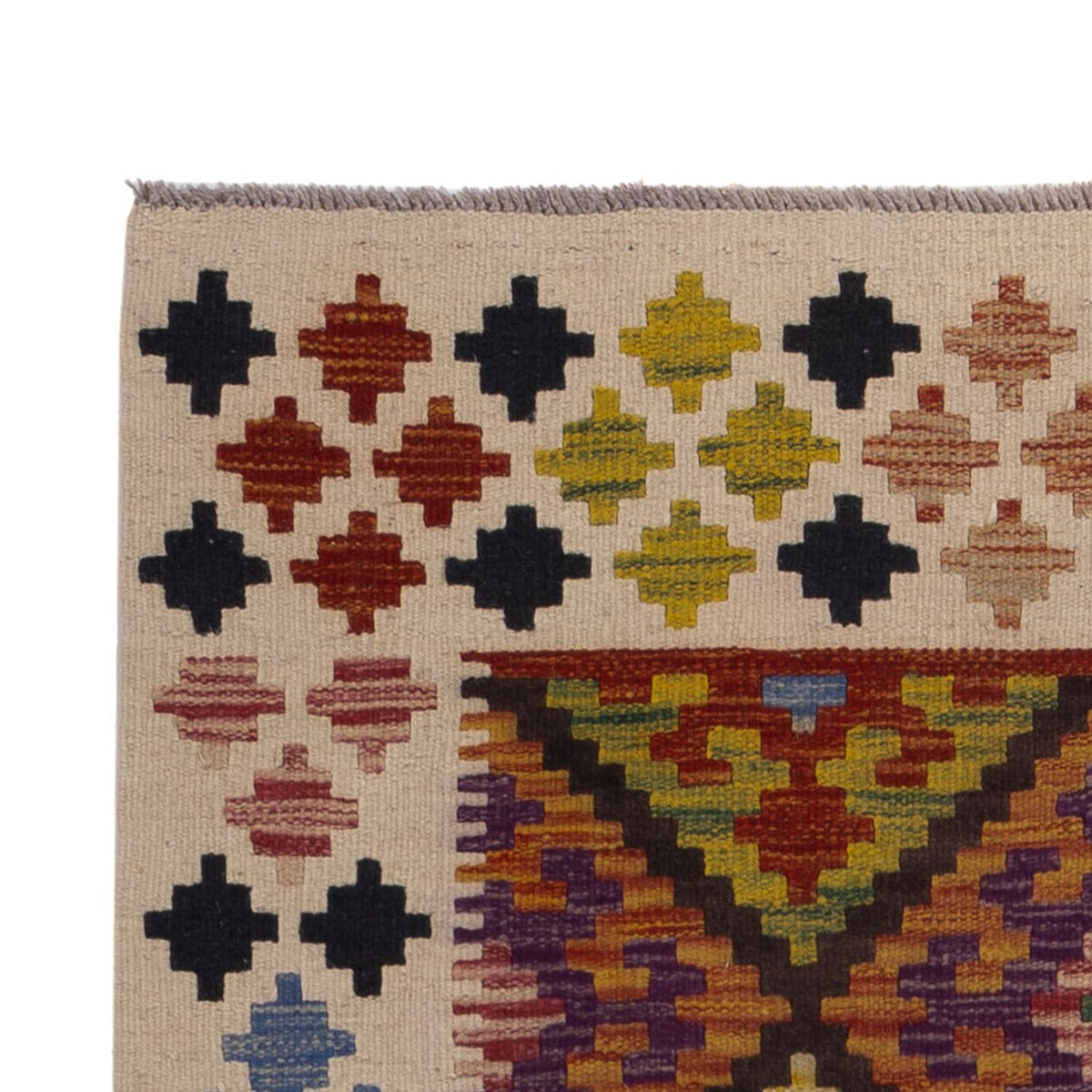 Runner Kelim Rug - Splash - 199 x 101 cm - multicolored