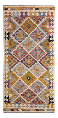 Runner Kelim Rug - Splash - 195 x 95 cm - multicolored