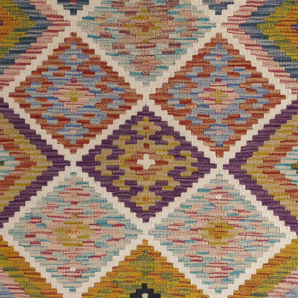 Runner Kelim Rug - Splash - 195 x 95 cm - multicolored