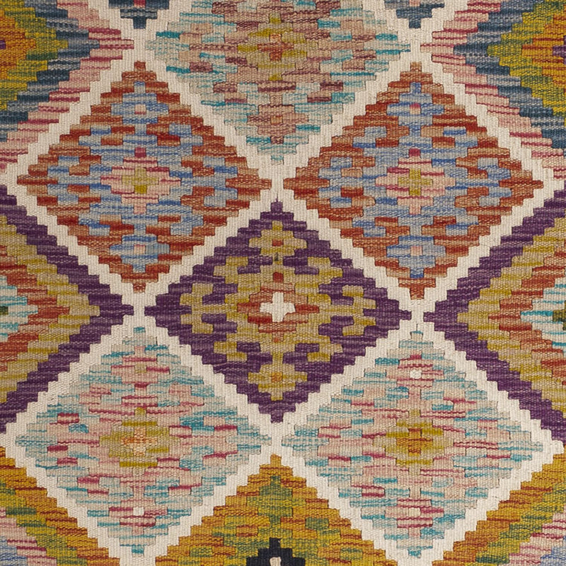 Runner Kelim Rug - Splash - 195 x 95 cm - multicolored