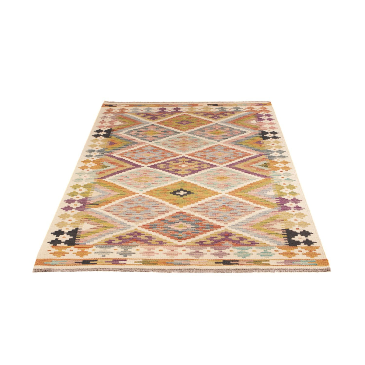 Runner Kelim Rug - Splash - 195 x 95 cm - multicolored