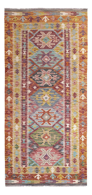 Runner Kelim Rug - Splash - 201 x 94 cm - multicolored