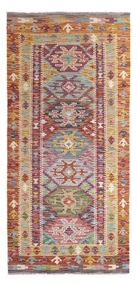 Runner Kelim Rug - Splash - 201 x 94 cm - multicolored