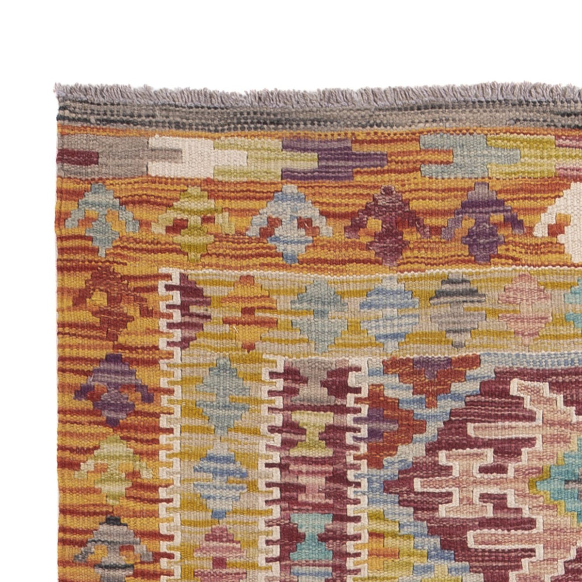 Runner Kelim Rug - Splash - 201 x 94 cm - multicolored