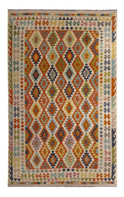 Kelim Rug - Splash - 298 x 210 cm - multicolored