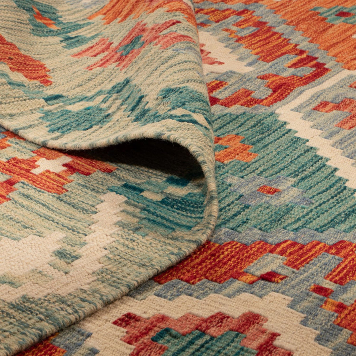 Kelim Rug - Splash - 248 x 178 cm - multicolored