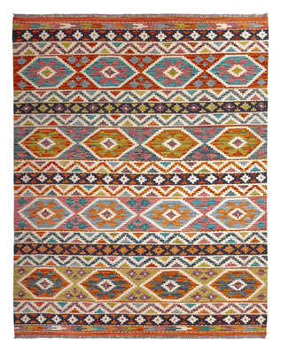 Kelim Rug - Splash - 197 x 154 cm - multicolored
