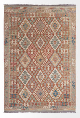 Kelim Rug - Splash - 193 x 137 cm - multicolored