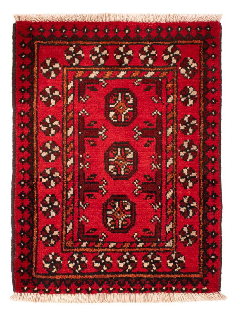 Afghan Rug - Filpa - 65 x 51 cm - red