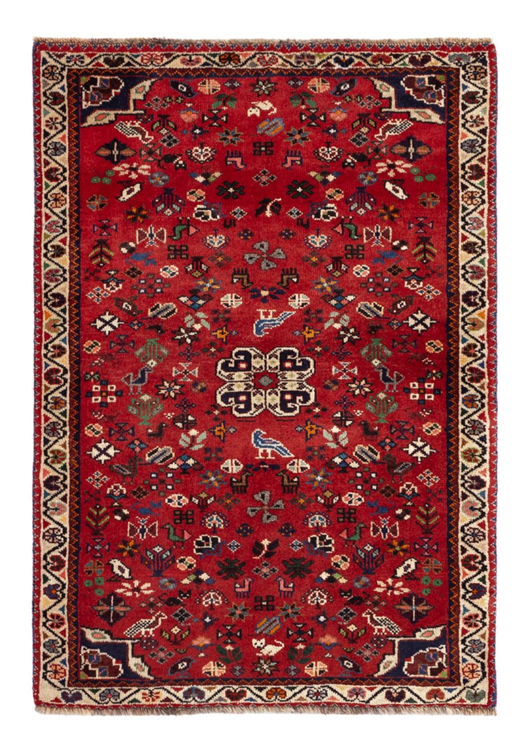 Perser Rug - Nomadic - 109 x 73 cm - dark red
