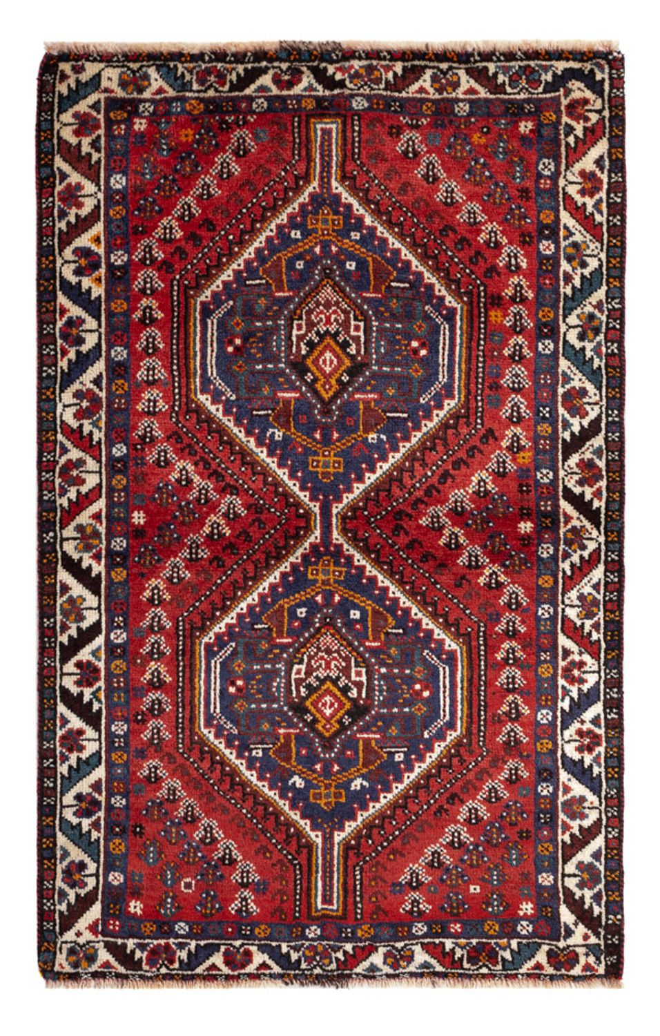 Perser Rug - Nomadic - 137 x 85 cm - dark red
