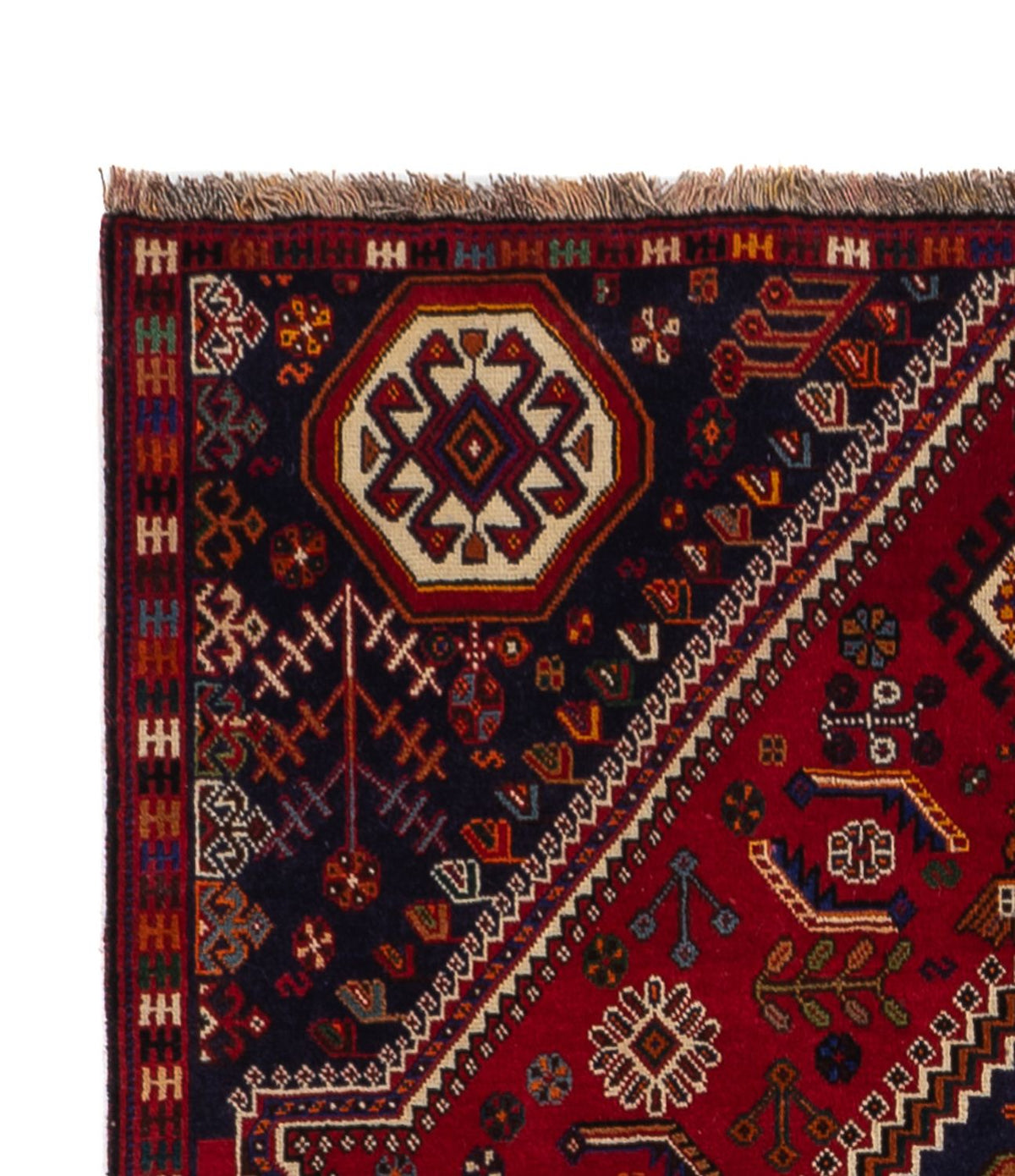 Perser Rug - Nomadic - 256 x 141 cm - dark red