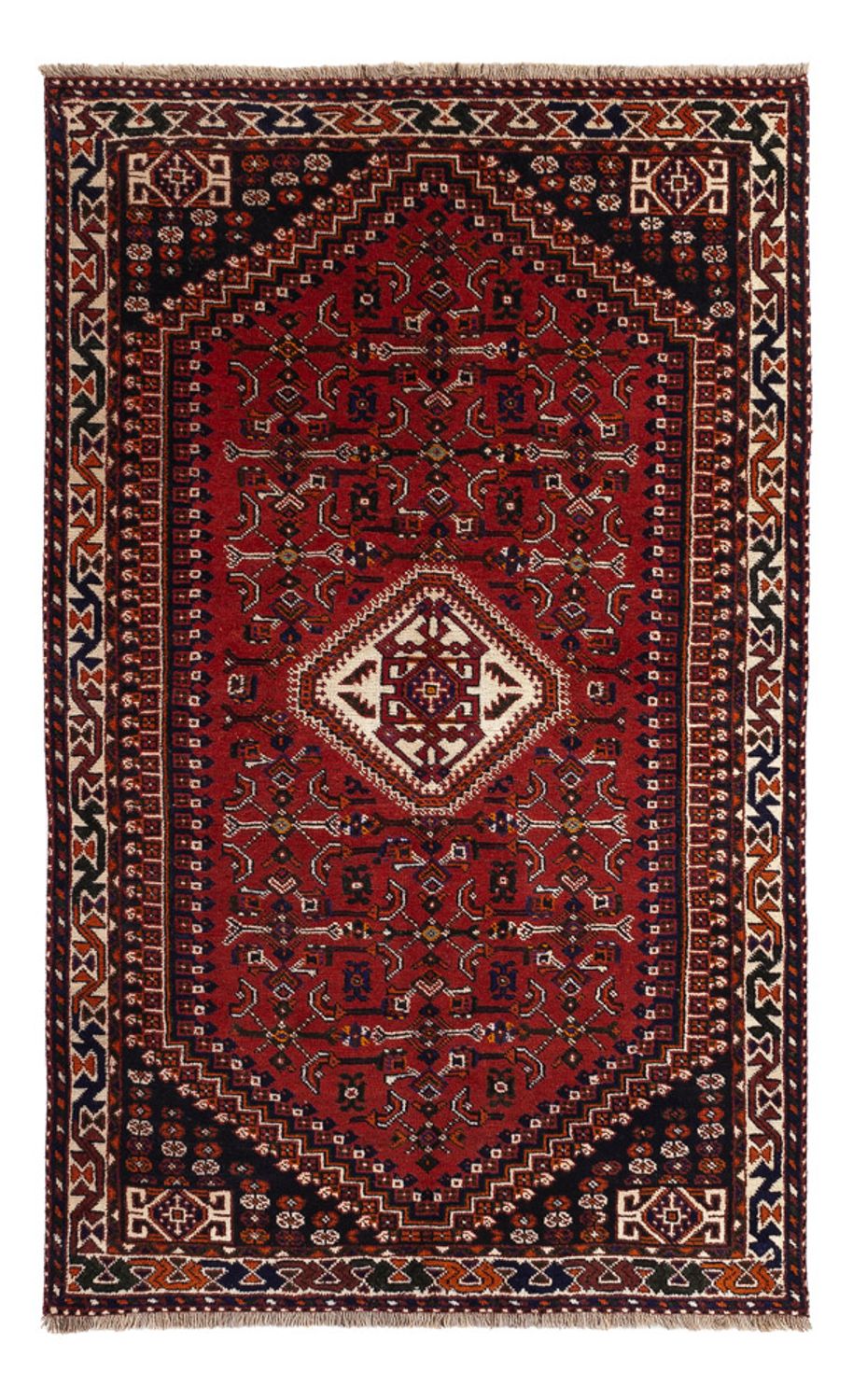 Perser Rug - Nomadic - 252 x 155 cm - dark red