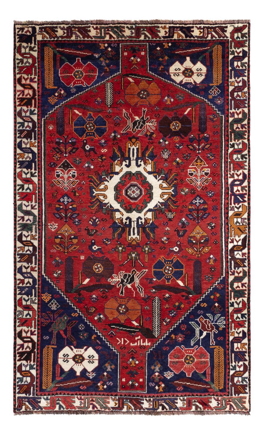 Perser Rug - Nomadic - 245 x 156 cm - red