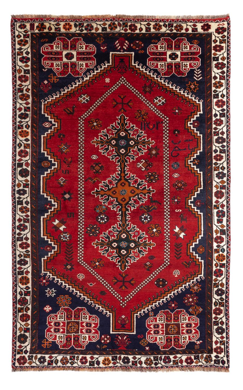 Perser Rug - Nomadic - 257 x 162 cm - red