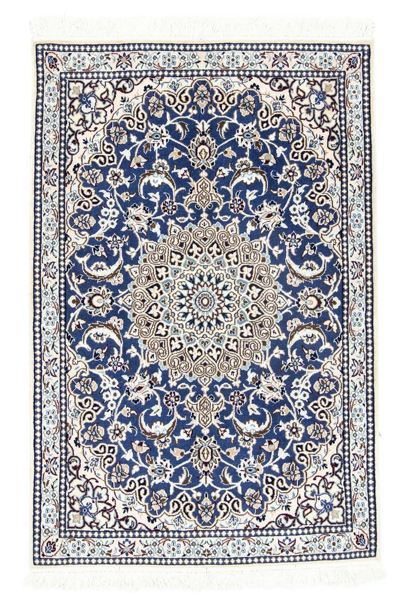 Perser Rug - Nain - 135 x 89 cm - blue