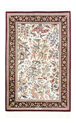 Silk Rug - Ghom Silk - Premium - 123 x 80 cm - beige