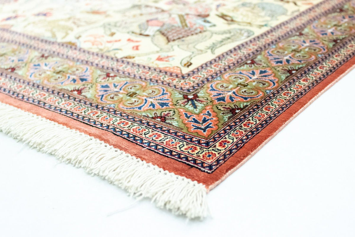 Silk Rug - Ghom Silk - Premium - 121 x 77 cm - beige