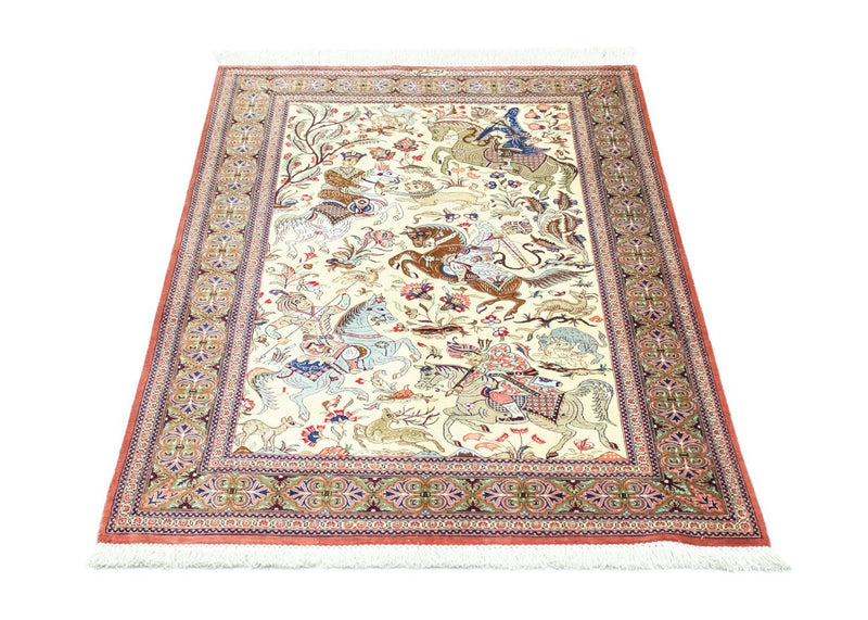 Silk Rug - Ghom Silk - Premium - 121 x 77 cm - beige