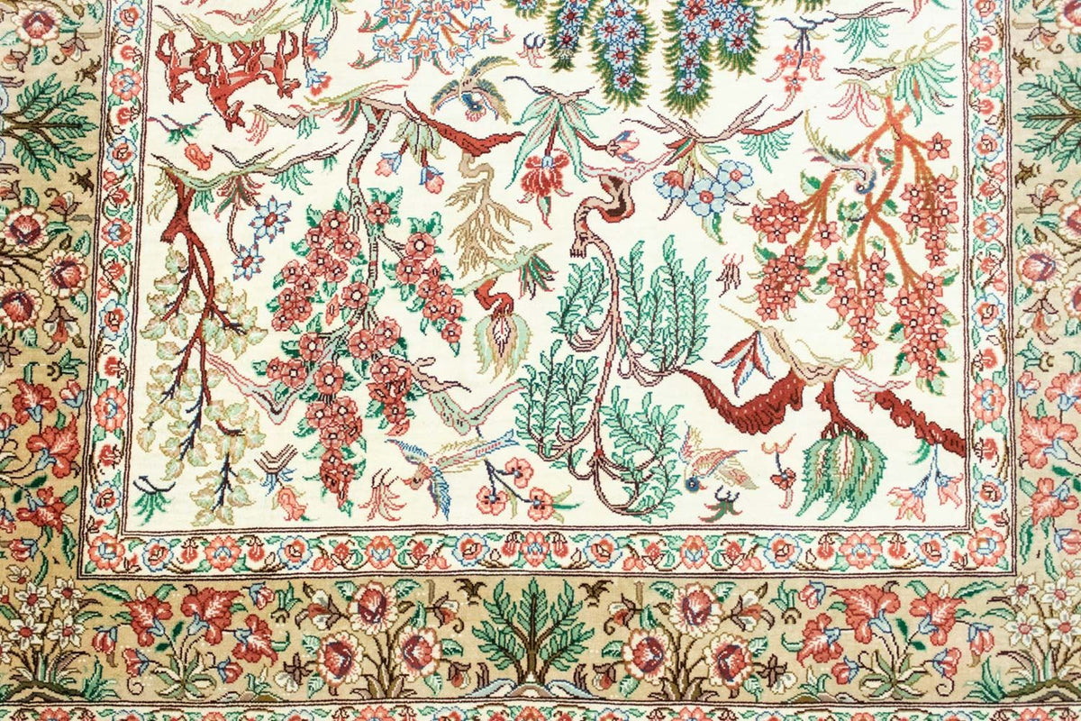 Silk Rug - Ghom Silk - Premium - 122 x 80 cm - beige