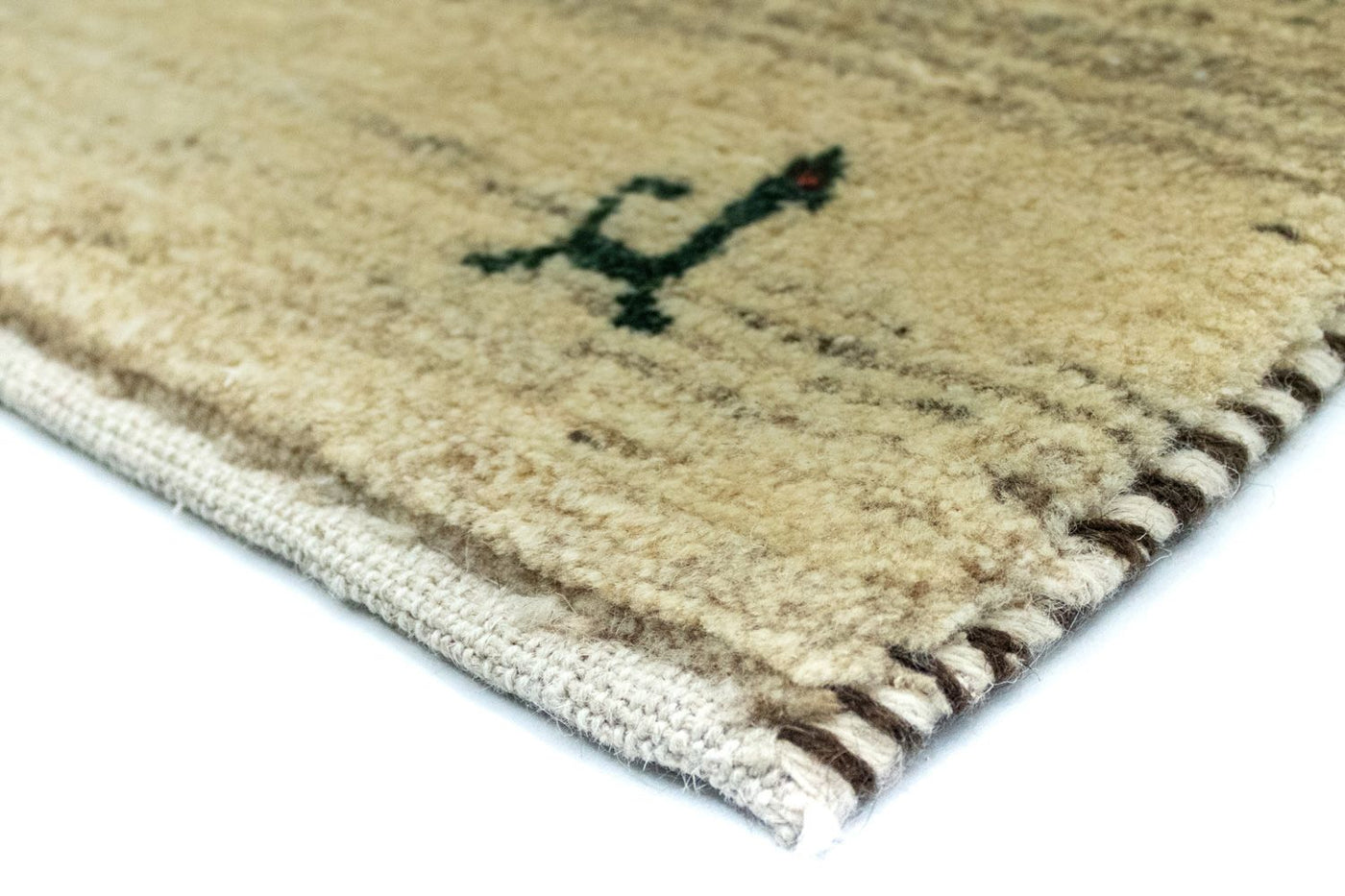 Gabbeh Persian Rug 126x80cm - Perserteppich Wollteppich