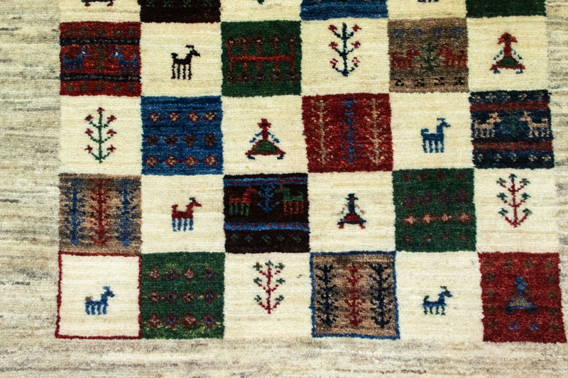 Gabbeh Rug - Loribaft Perser - 124 x 83 cm - colorful
