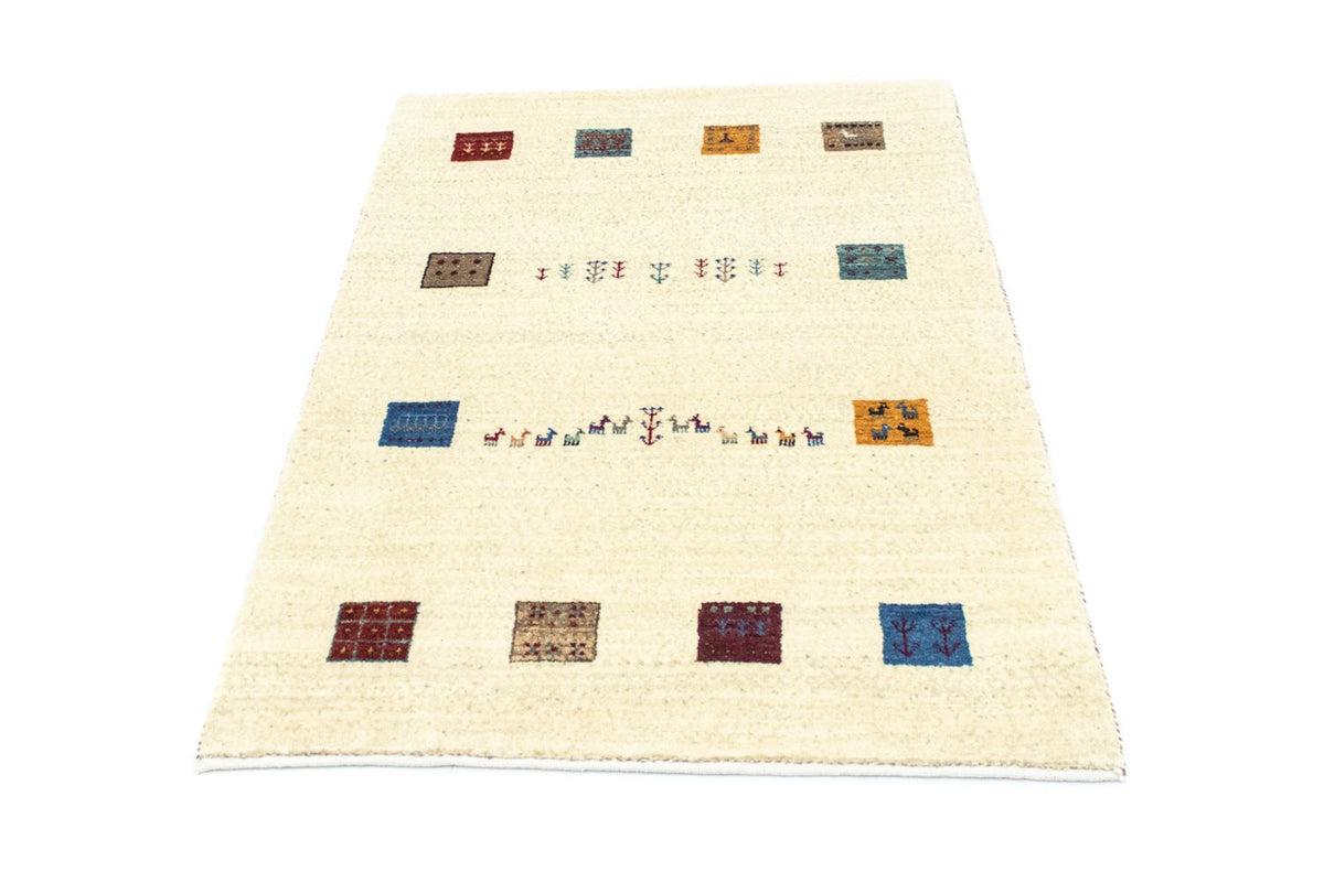 Gabbeh Rug - Loribaft Perser - 128 x 80 cm - beige