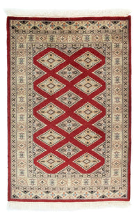 Pakistani Rug - 93 x 62 cm - red
