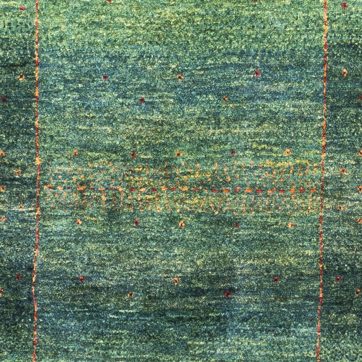Gabbeh Rug - Loribaft Perser - 135 x 83 cm - green