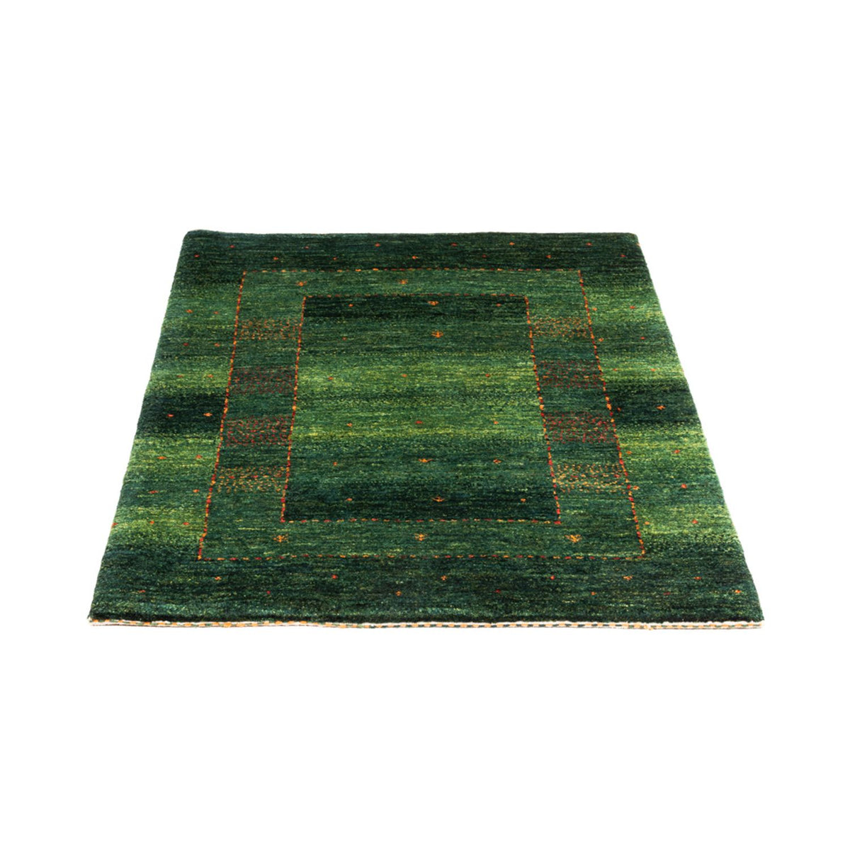 Gabbeh Rug - Loribaft Perser - 115 x 86 cm - green