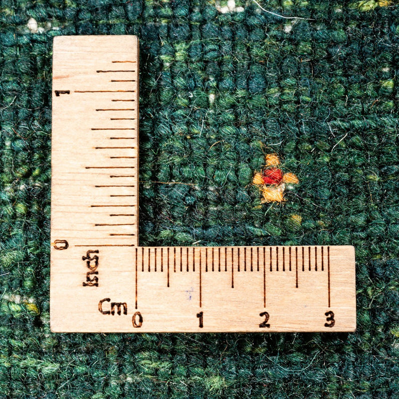 Gabbeh Rug - Loribaft Perser - 115 x 86 cm - green