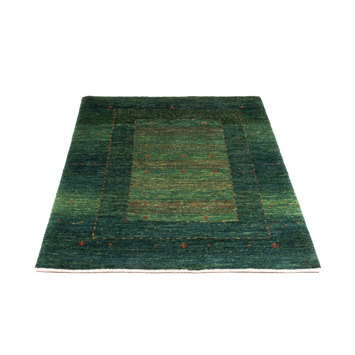 Gabbeh Rug - Loribaft Perser - 132 x 85 cm - green