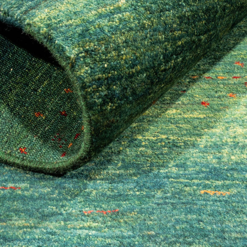 Gabbeh Rug - Loribaft Perser - 126 x 84 cm - green