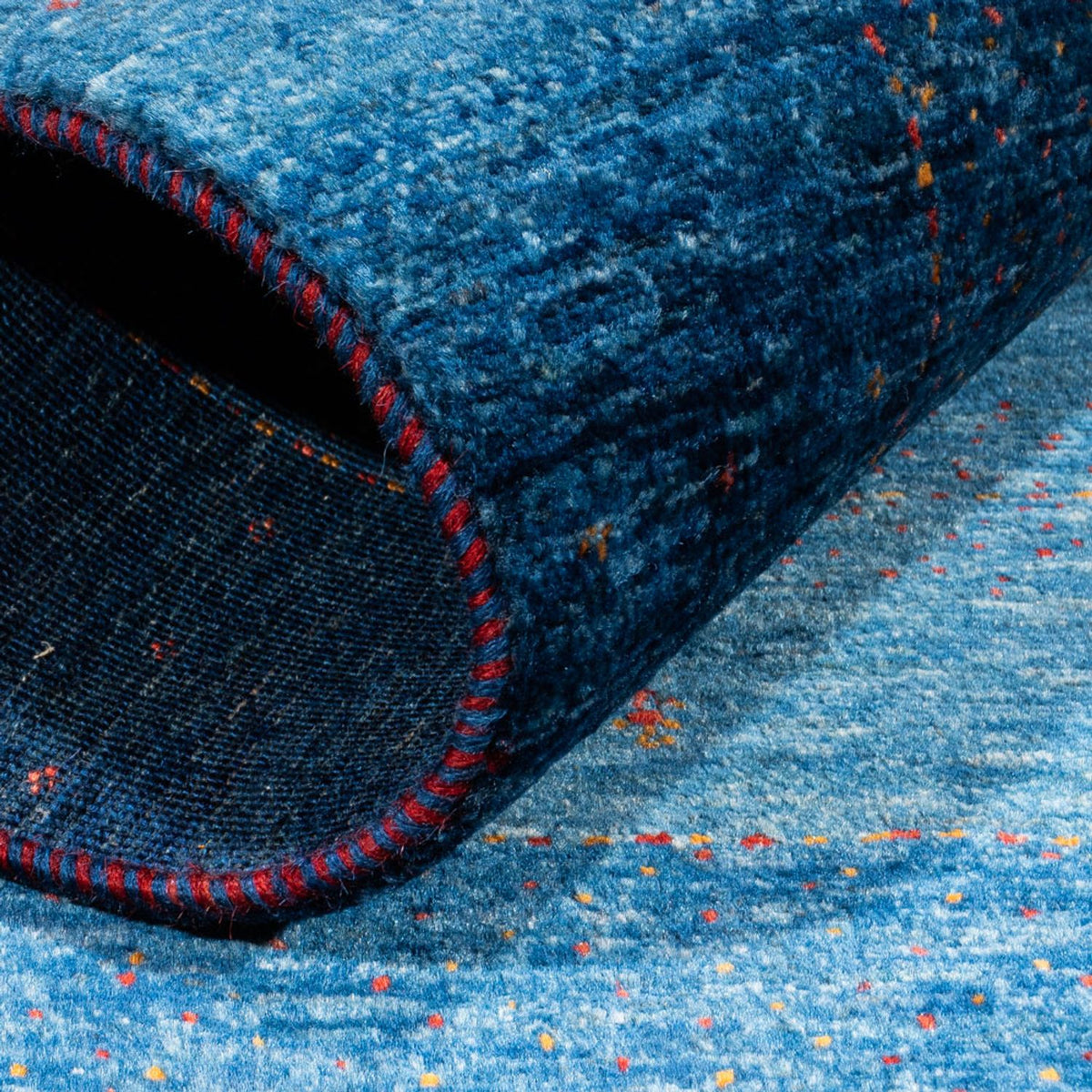 Gabbeh Rug - Loribaft Perser - 134 x 88 cm - blue