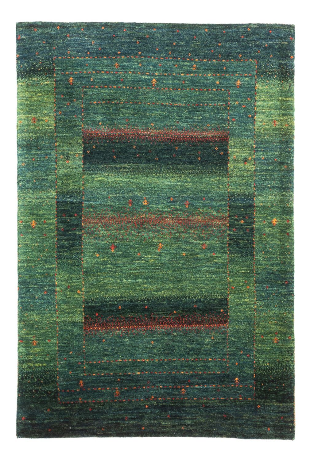 Gabbeh Rug - Loribaft Perser - 125 x 86 cm - green